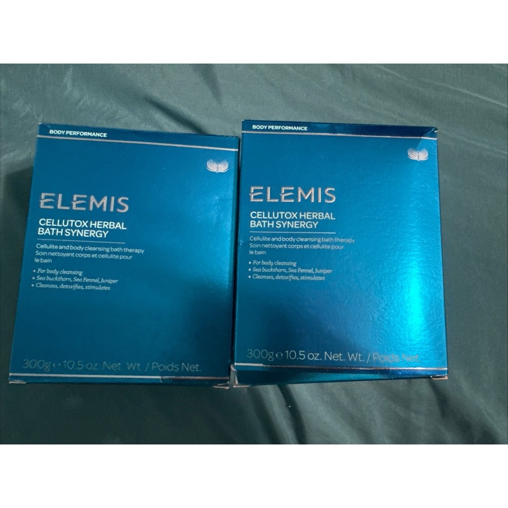 Elemis‎ Cellutox Herbal Bath Synergy  2 Boxes 300g 10.5 fl oz 20 Sachets